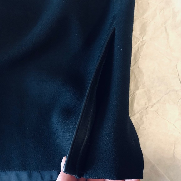 Faux Leather Trim Skirt - Picture 8 of 8